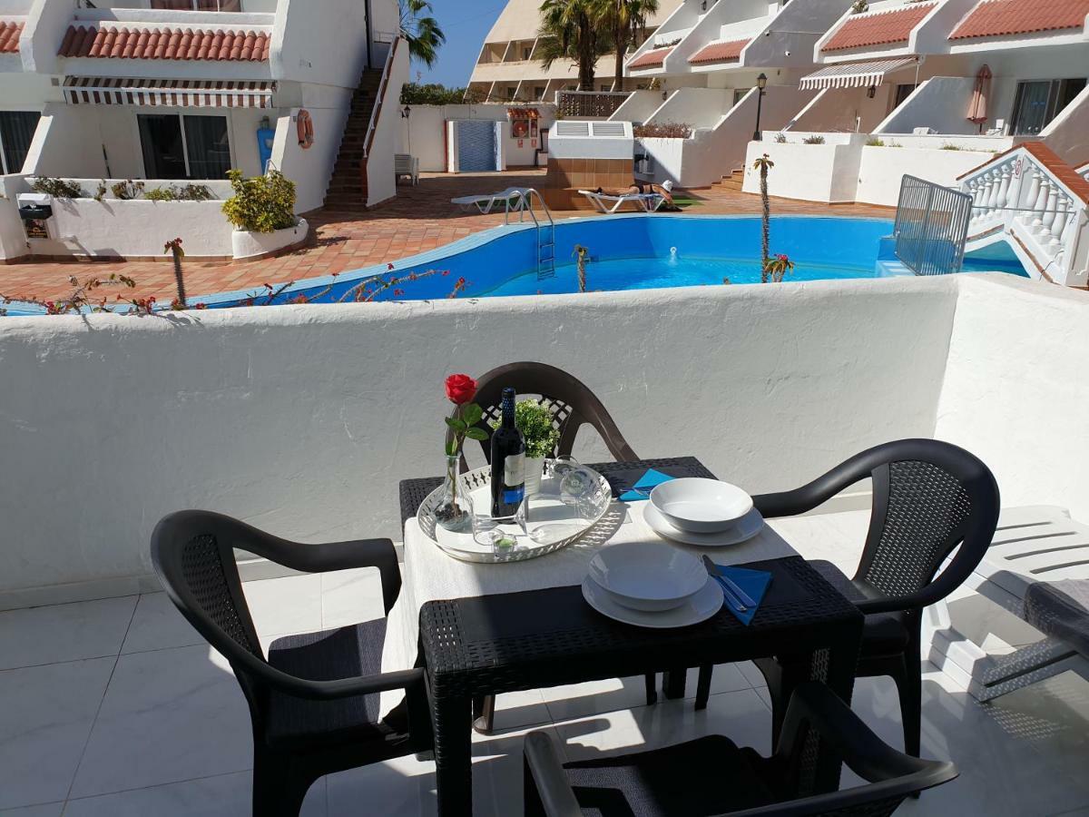 Casa Las Flores With Heated Pool, Only 490 Meters To The Beach, Balcony, Wifi 阿罗纳 外观 照片