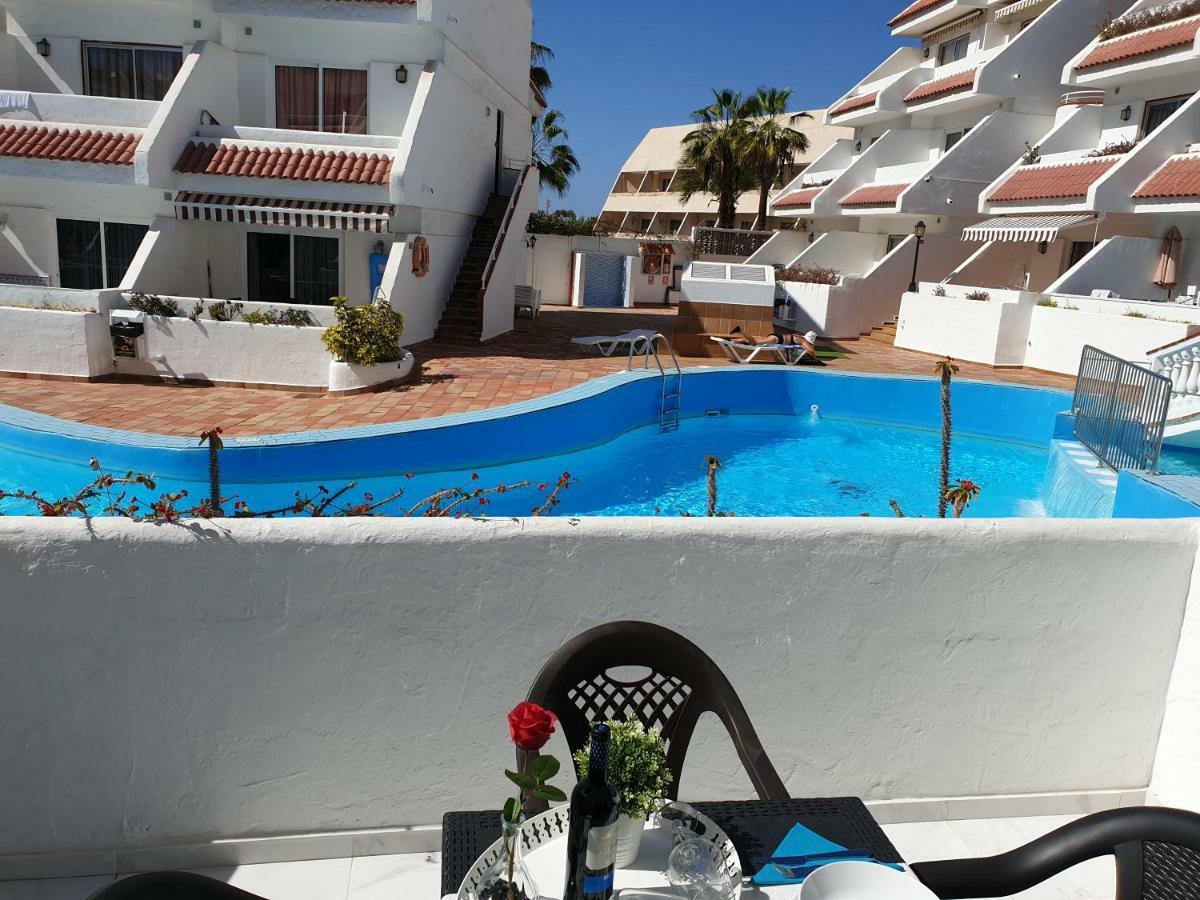 Casa Las Flores With Heated Pool, Only 490 Meters To The Beach, Balcony, Wifi 阿罗纳 外观 照片